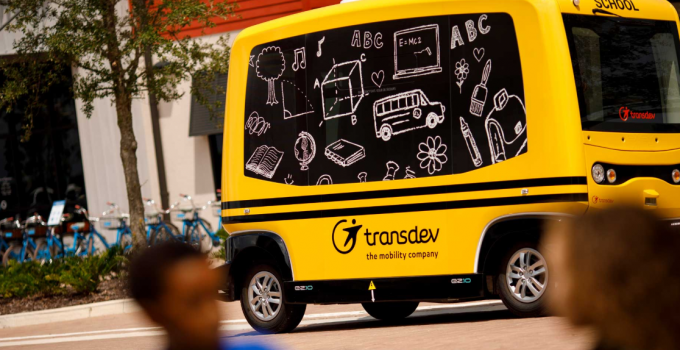 ônibus escolar autônomo funciona em Babcock Ranch