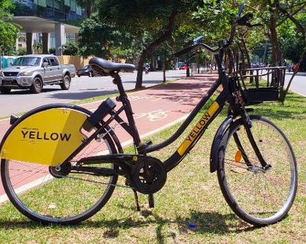 Bicicleta elétrica Yellow