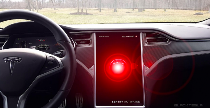 Tesla com Modo Sentinela ativado